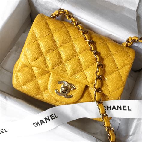 small yellow chanel bag|chanel yellow bag price.